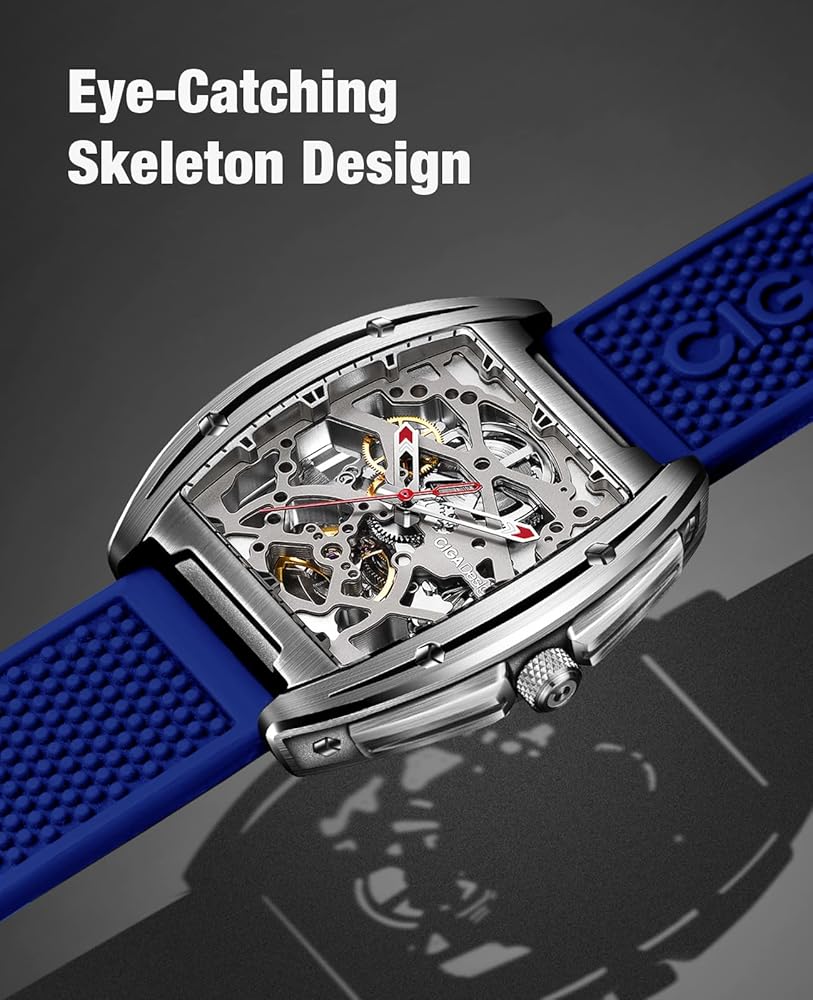 Ciga Design Z Series チタン製スケルトン自動巻き時計 Amazon.com: CIGA Design Skeleton Watch Z Series Titanium